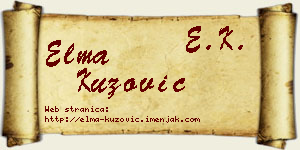 Elma Kuzović vizit kartica
